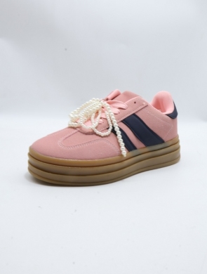 Buty sportowe damskie na płaskim (36-41) 24040 PINK