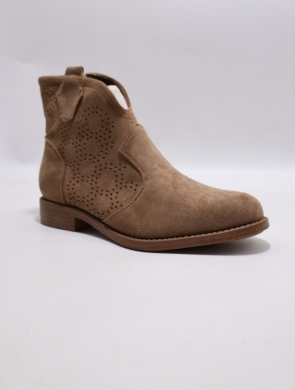 Botki damskie na płaskim (36-41) H255 COFFE