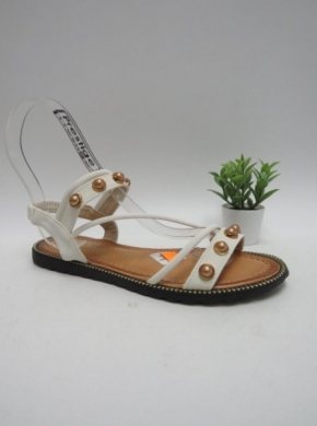 Sandały damskie na płaskim (36-41) W163 WHITE