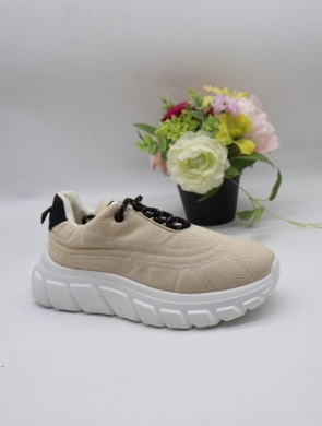 Buty sportowe damskie na płaskim (36-41) UB06 BEIGE