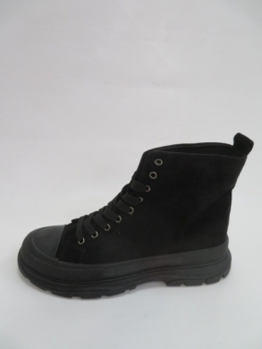 Botki damskie jesienne na płaskim (36-41) RE10 BLACK
