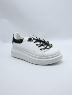 Buty sportowe damskie na płaskim (36-41) SX-90 WH/BLACK