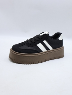 Buty sportowe damskie na płaskim (36-41) GB019 BLACK