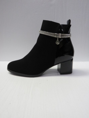 Botki damskie ocieplane na obcasie (36-41) X1-14 BLACK