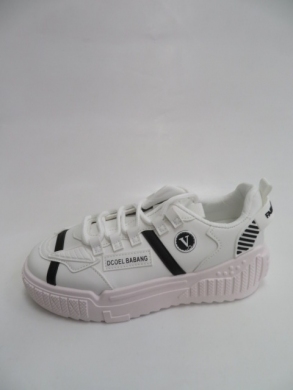 Sneakersy damskie niskie (36-41) LA198 WH/BLACK
