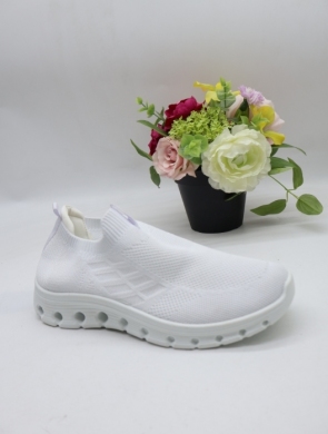 Buty sportowe damskie na płaskim (36-41) 802 WHITE