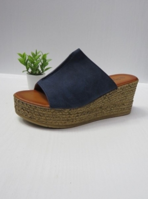 Klapki damskie na koturnie (36-41) 4014 NAVY
