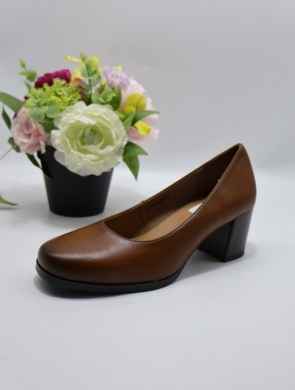 Czółenki damskie na obcasie (36-41) YCC-103 BROWN