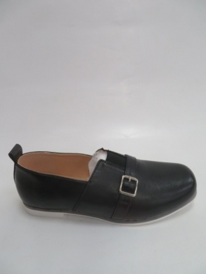 Półbuty damskie na płaskim (36-41) C21-8661 BLACK