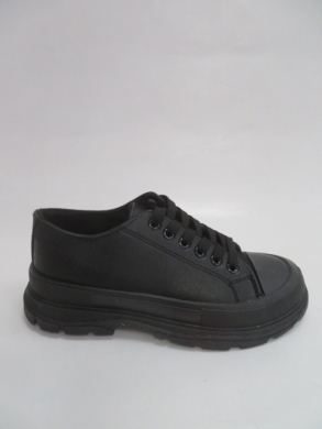 Trampki damskie na płaskim (36-41) QL-9  BLACK