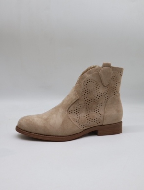 Botki damskie na płaskim (36-41) H255 KHAKI