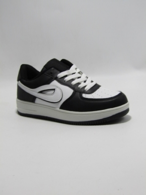 Buty sportowe damskie na płaskim (36-41) DN91-31W BL/WHITE