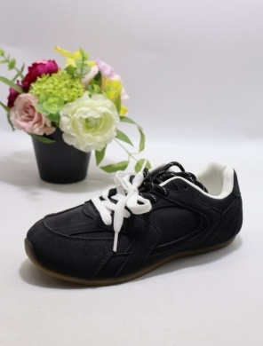 Buty sportowe damskie na płaskim (36-41) 2044 BLACK