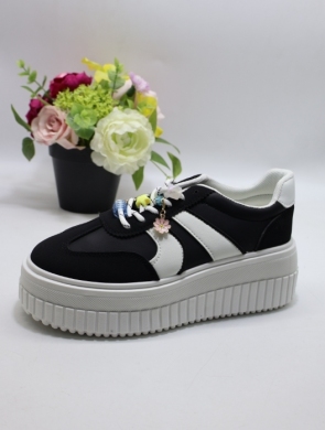 Buty sportowe damskie na płaskim (36-41) PC318 BLACK