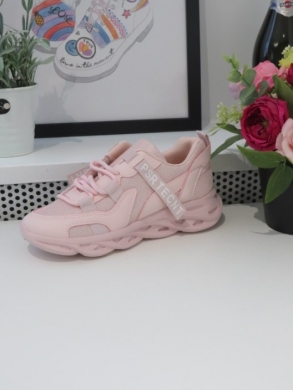 Buty sportowe damskie na płaskim (36-41) F05 PINK