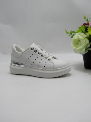 Buty sportowe damskie na płaskim (36-41) 009 WHITE