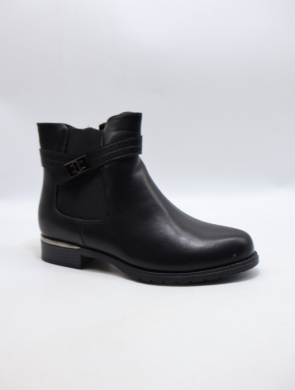 Botki damskie ocieplane na płaskim (36-41) SG861 BLACK