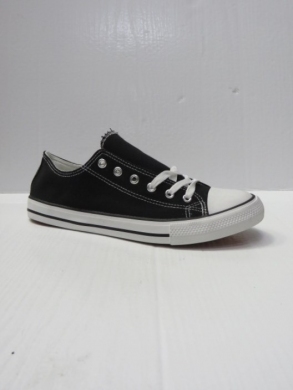 Trampki damskie na płaskim (36-41) LD8A07 BLACK