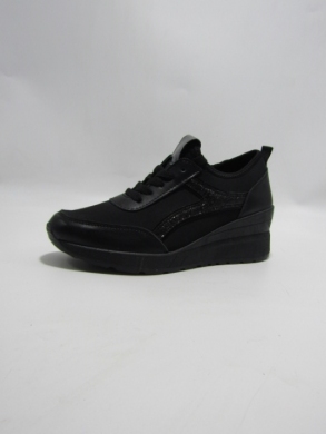 Buty sportowe damskie na koturnie (36-41) J-156 BLACK