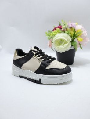Buty sportowe damskie na płaskim (36-41) 88-160 BLACK