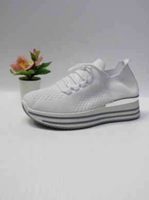 Buty sportowe damskie na koturnie (36-41) EV-28 WHITE