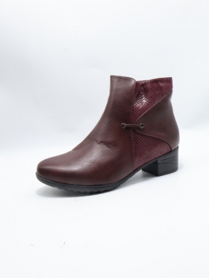 Botki damskie ocieplane na obcasie (36-41) 61725 RED