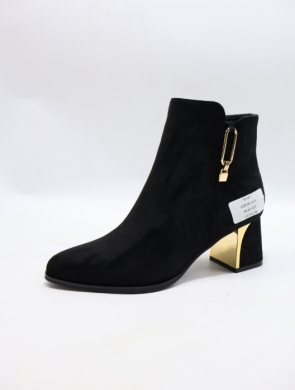 Botki damskie na obcasie (36-41) 1338 BLACK