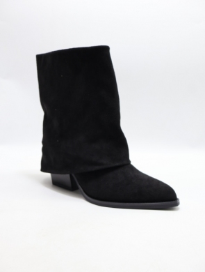 Kozaki damskie na obcasie (36-41) BM178 BLACK