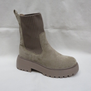 Botki damskie na płaskim (36-41) JJ27 KHAKI