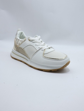 Buty sportowe damskie na płaskim (36-41) EV-395 WHITE