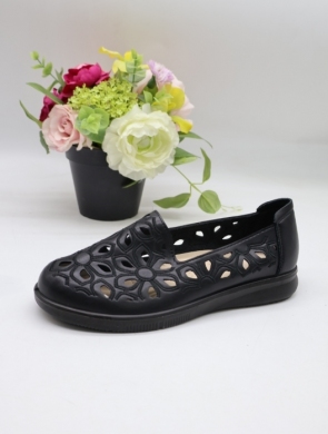 Półbuty damskie na płaskim (36-42) 7027-1 BLACK