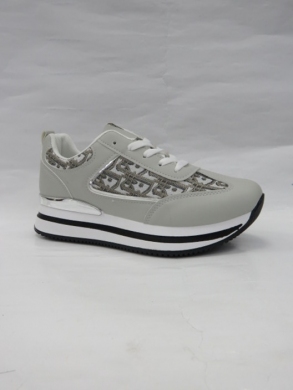 Buty sportowe damskie na płaskim (36-41) 7772-3 SILVER