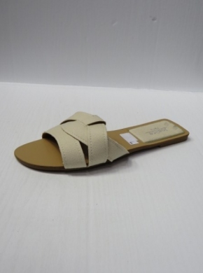 Klapki damskie na płaskim (36-41) THS-99 BEIGE