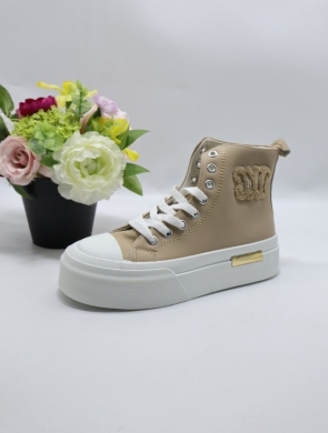 Trampki damskie na płaskim (36-41) YH50 KHAKI