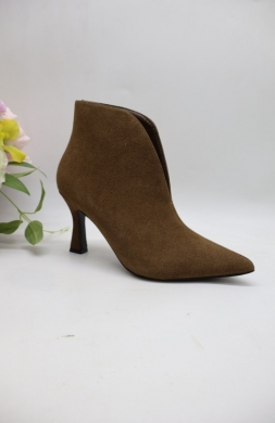 Botki damskie na szpilce (36-41) 9147-08 KHAKI
