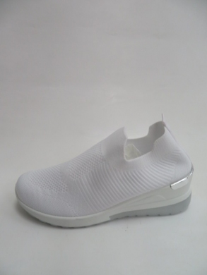 Buty sportowe damskie na koturnie (36-41) 8077-4 WHITE