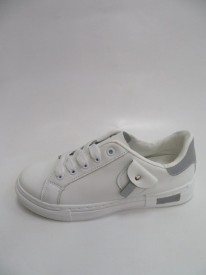 Buty sportowe damskie na płaskim (36-41) 558 WHITE/GREY