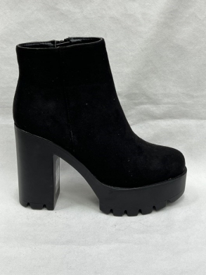 Botki damskie ocieplane na obcasie (36-41) T2167 BLACK