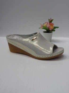 Klapki damskie na koturnie (36-41) 7AA222 SILVER