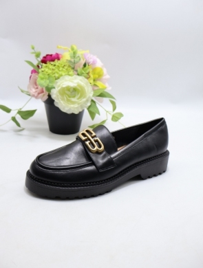 Mokasyny damskie na płaskim (36-41) QQ425 BLACK