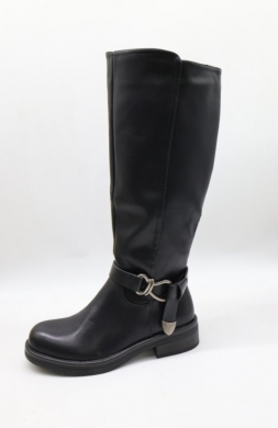 Kozaki damskie na płaskim (36-41) 8078 BL/PU
