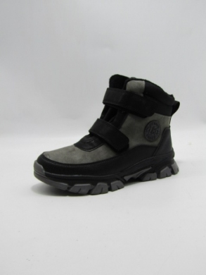 Botki chłopięce ocieplane (32-37) HC369 GREY/BLACK