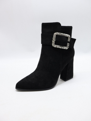 Botki damskie na obcasie (36-41) R573 BLACK