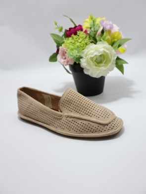 Mokasyny damskie na płaskim (36-41) ANWL-23-3 KHAKI