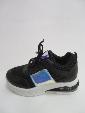 Buty sportowe damskie na koturnie (36-41) 1968-1 BLACK