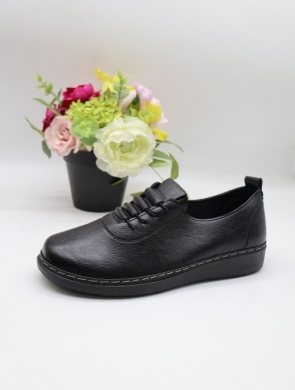 Półbuty damskie na płaskim (36-41) W31-1 BLACK