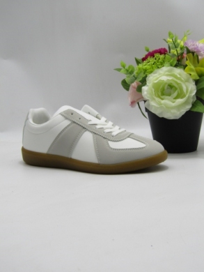 Buty sportowe damskie na płaskim (36-41) 9805 WHITE