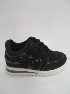 Buty sportowe damskie na koturnie (36-41) H-45 BLACK