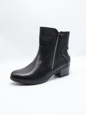 Botki damskie ocieplane na obcasie (36-41) 6892-1