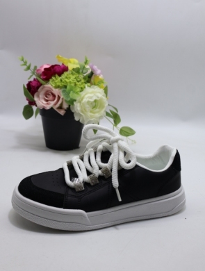 Buty sportowe damskie na płaskim (36-40) EV396 BLACK